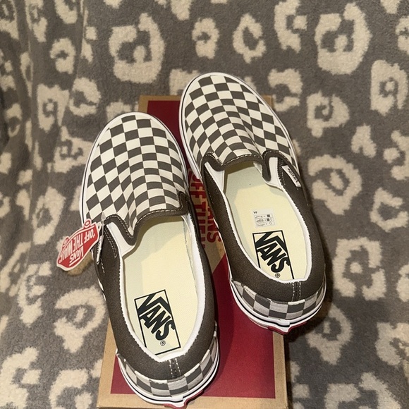 Vans Classic Slip-on Theory/Checkerboard Sneakers “Off the Wall” New 😍 - Picture 6 of 17
